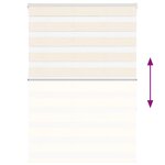 vidaXL Store zèbre beige marbré largeur du tissu 110 9 cm polyester