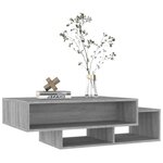 vidaXL Table basse Sonoma gris 105x55x32 cm Bois d'ingénierie