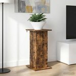 vidaXL Support de Plante Chêne fumé 30 5 x 30 x 60 5 cm