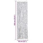 vidaXL Moustiquaire Gris clair et gris foncé 56x185 cm Chenille