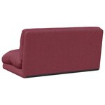 vidaXL Fauteuil de sol ajustable Bordeaux Tissu