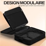 ACROPAQ Porte Document Anti feu & Impermiable convient pour PC 14"- 7 compartiments- Serrure à 3 chiffres- Mallette