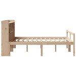 vidaXL Lit bibliothèque sans matelas 140x190 cm bois de pin massif