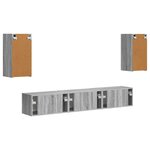 vidaXL Ensemble meuble TV 5 Pièces Gris Sonoma Bois d'ingénierie