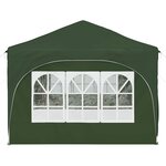vidaXL Tente de fête pop-up 575 x 288 x 245 cm Vert Tissu Oxford
