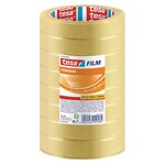 Pack 8 Rubans Adhésif standard  transparent 19 mm x 66 m TESA