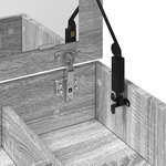 vidaXL Coiffeuse avec miroir sonoma gris 73x46 5x120 cm