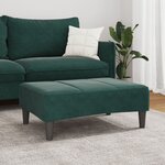 vidaXL Repose-pied vert foncé 77x55x31 cm velours