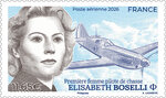 Timbre - Elisabeth Boselli - Première femme pilote de chasse - Lettre Internationale