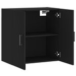 vidaXL Armoire murale noir 60x31x60 cm bois d'ingénierie