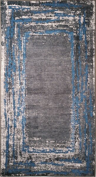 Tapis d'intérieur RING 160 x 230 cm - Bleu