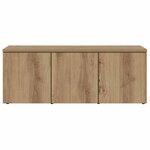 vidaXL Meuble TV chêne artisanal 80x34x30 cm bois d'ingénierie