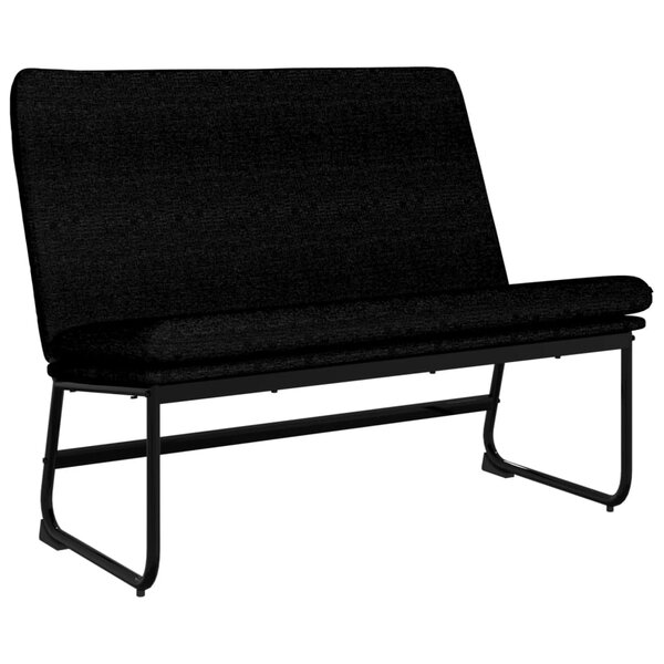 vidaXL Banc Noir 100x75x76 cm Tissu
