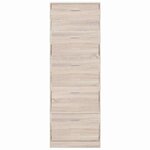 vidaXL Meuble à chaussures en bois avec 5 compartiments Aspect chêne