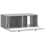 vidaXL Meuble TV mural 78 5 x 41 x 30 cm Sonoma gris Bois d'ingénierie