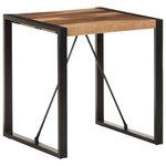 vidaXL Table à manger 70x70x75 cm Bois d'acacia massif