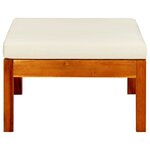 vidaXL Repose-pieds de jardin lot de 2 Bois d'acacia massif