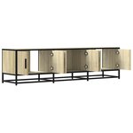 vidaXL Meuble TV chêne sonoma 150x35x41 cm bois d'ingénierie et métal