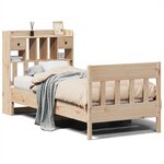 vidaXL Cadre de lit sans matelas 75x190 cm bois de pin massif