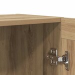 vidaXL Buffet chêne artisanal 120x30 5x70 cm bois d'ingénierie