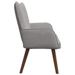 vidaXL Sofa 2 places Gris clair 115 x 61 x 87 cm Velours