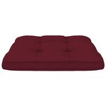 vidaXL Coussins de palette lot de 2 rouge bordeaux tissu