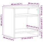 vidaXL Tables de chevet 2 Pièces chêne artisanal bois d'ingénierie
