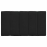 vidaXL Coussin de tête de lit Hanko noir 80 cm tissu