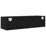 vidaXL Meuble TV chêne noir 100x31x25 5 cm bois d'ingénierie