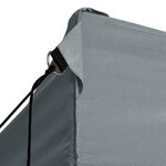 vidaXL Tente pliable avec 4 parois latérales 3 x 4 5 m Anthracite