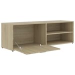 vidaXL Meuble TV Chêne sonoma 120x34x37 cm Bois d’ingénierie