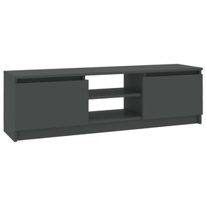 vidaXL Meuble TV Gris 120x30x35 5 cm Bois d'ingénierie