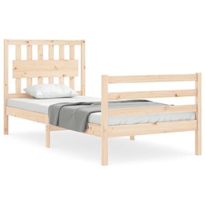 vidaXL Cadre de lit sans matelas bois massif