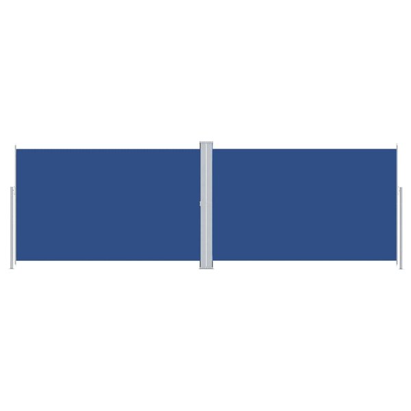 vidaXL Auvent latéral rétractable Bleu 220x600 cm