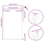 vidaXL Store enrouleur occultant rouge largeur du tissu 131 6 cm