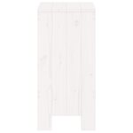 vidaXL Tabourets de bar lot de 2 blanc 40x36x75 cm bois massif de pin
