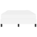 vidaXL Cadre de lit avec matelas Blanc pur 120 x 190 cm tissu