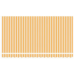 vidaXL Cadre d'auvent Jaune et blanc 350 x 200 cm