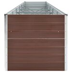 vidaXL Lit surélevé de jardin Acier galvanisé 480x80x77 cm Marron