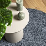 vidaXL Tapis shaggy PAMPLONA poils longs moderne bleu Ø 100 cm