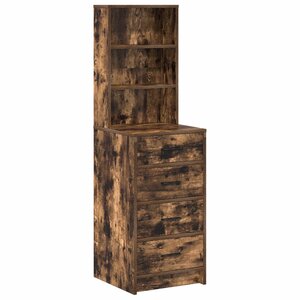 vidaXL Haut Armoire Chêne fumé 40 x 41 x 135 cm Bois d'ingénierie