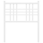 vidaXL Tête de lit métal blanc 75 cm