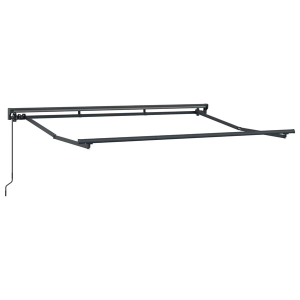 vidaXL Cadre de auvent manuel Réglable Anthracite 3 5 x 2 m Acier