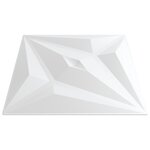 vidaXL Panneaux muraux 24 Pièces blanc 50x50 cm XPS 6 m² étoile