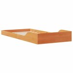 vidaXL Cadre de lit Brun cire 80 x 220 cm Pin massif