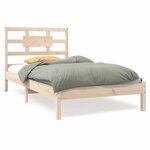 vidaXL Cadre de lit Bois massif 90x200 cm