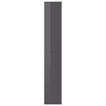 vidaXL Cloison de séparation Gris brillant 100x24x140 cm Aggloméré