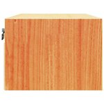 vidaXL Table de chevet avec tiroir 2 Pièces Marron cire 50 x 32 5 x 24 cm