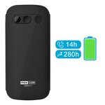 Téléphone portable senior maxcom mm471 - noir