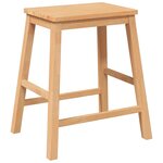 vidaXL Chaises de bar lot de 2 bois massif d'hévéa